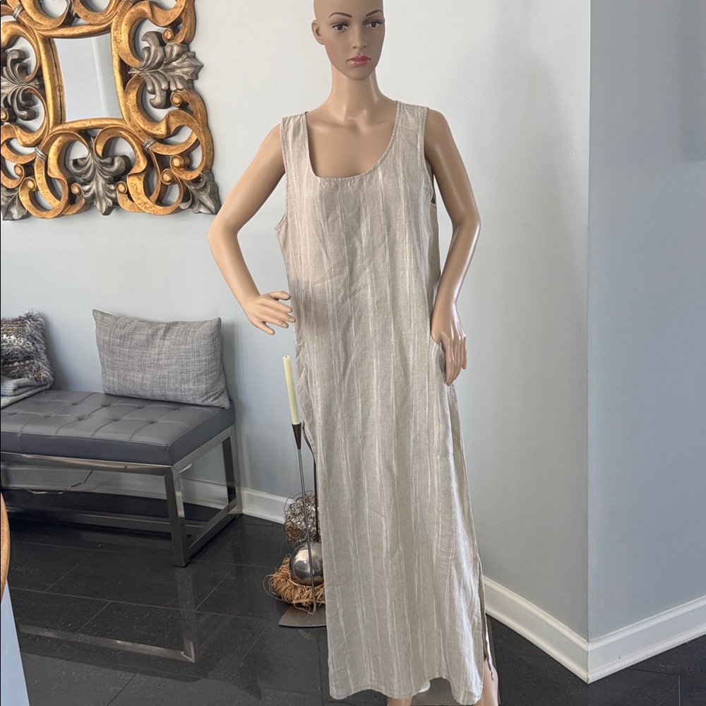 Garnet Hill Linen Maxi Dress
